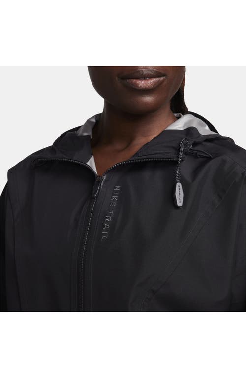 Shop Nike Gore-tex® Infinium™ Packable Trail Running Jacket In Black/black/dark Smoke Grey