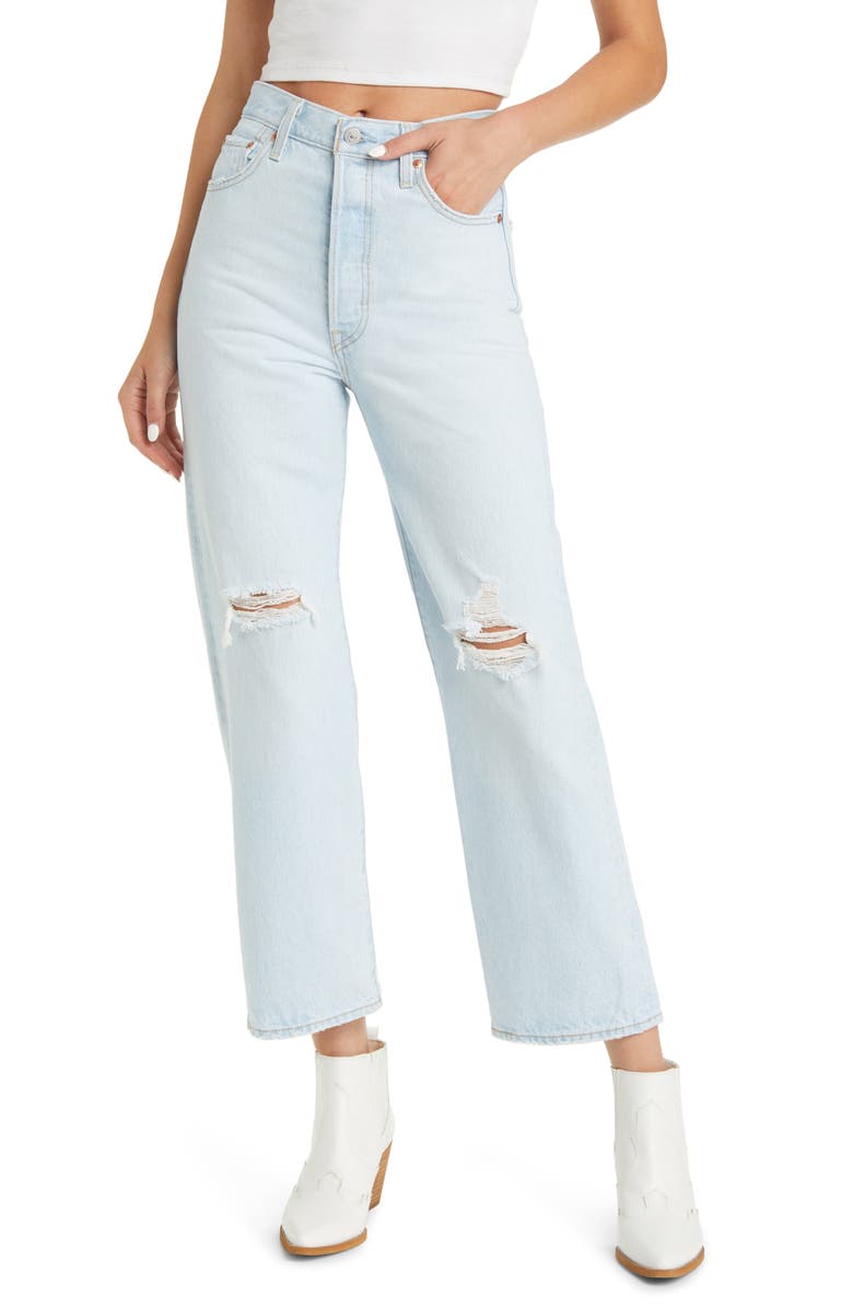 Levi's® Women's Ripped Ribcage Straight Leg Ankle Nonstretch Jeans |  Nordstrom