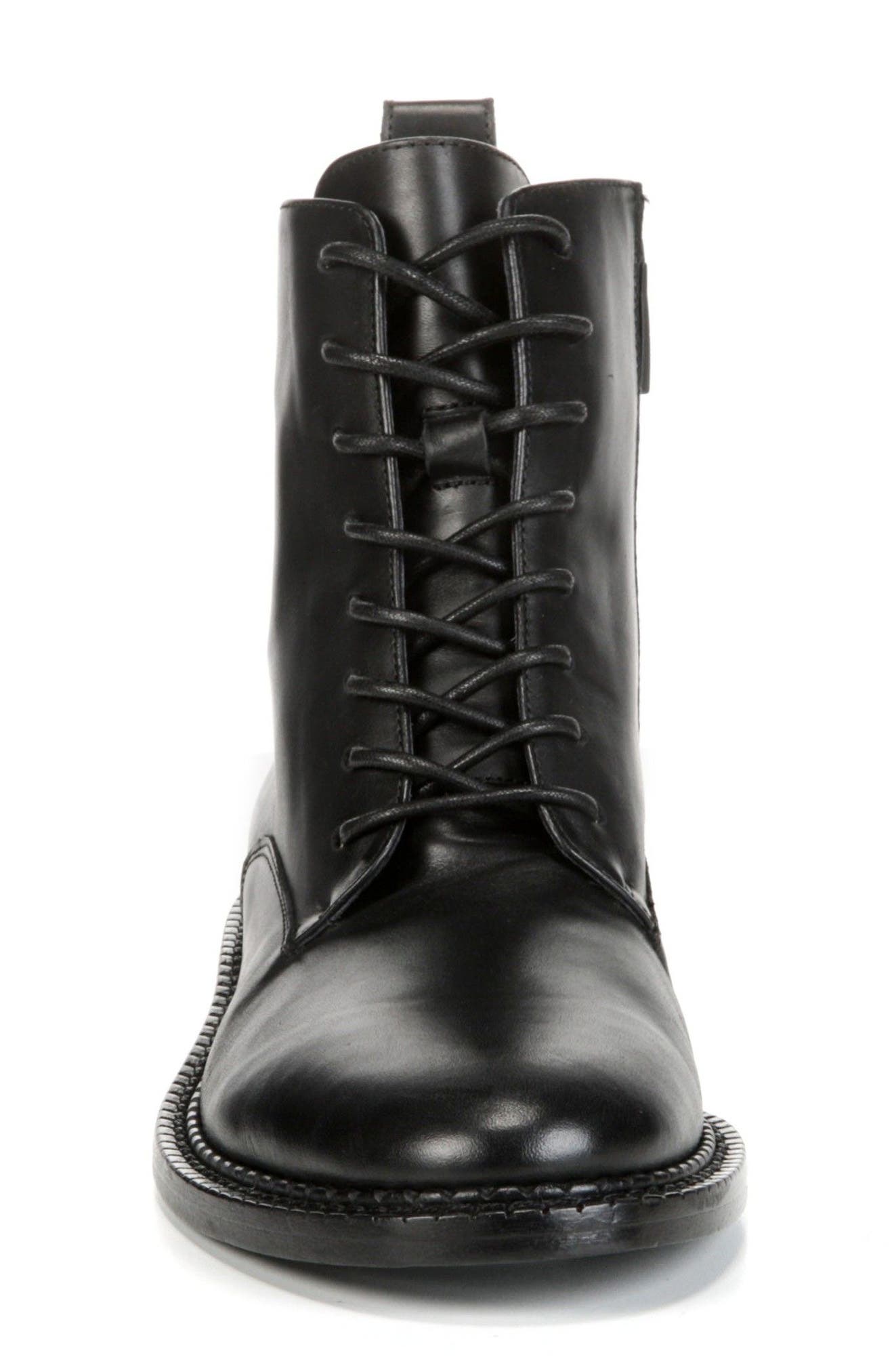 vince women's cabria leather lace up boots