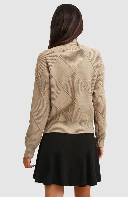 Belle & Bloom The Academy Turtleneck Jumper In Oat