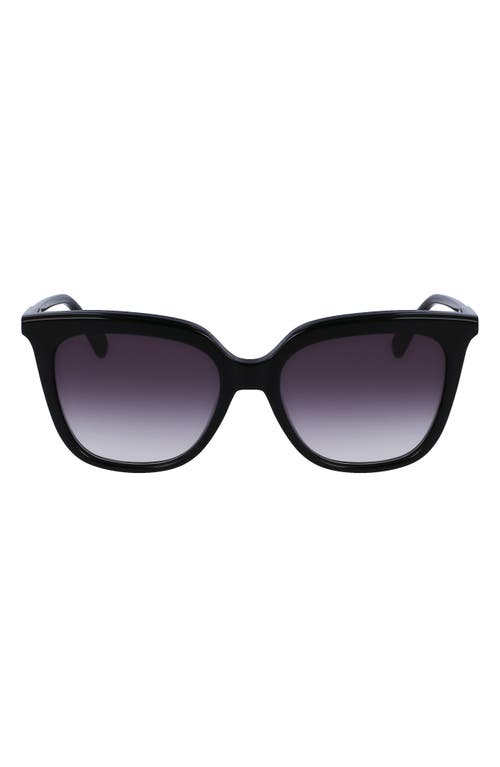 Longchamp 53mm Rectangular Sunglasses in Black