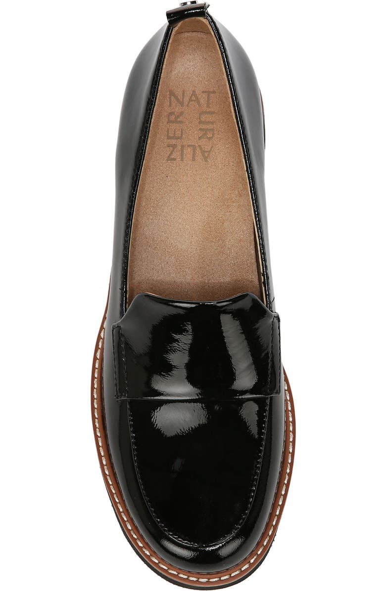 Naturalizer Darry Leather Loafer, Alternate, color, Black Patent Leather