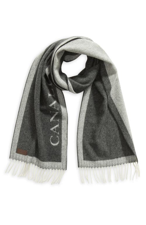 Canali 90th Anniversary Cashmere Scarf in Charcoal 