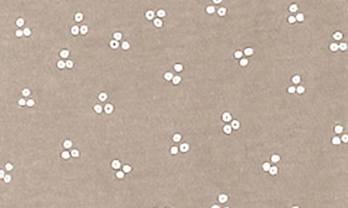 L'ovedbaby Polo Organic Cotton Zip Footie In Oatmeal Dots