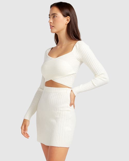 BELLE & BLOOM BELLE & BLOOM C'EST BELLE KNIT MINI SKIRT 