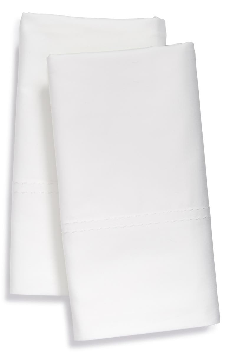 NORDSTROM 400 Thread Count Organic Cotton Pillowcases, Main, color, WHITE