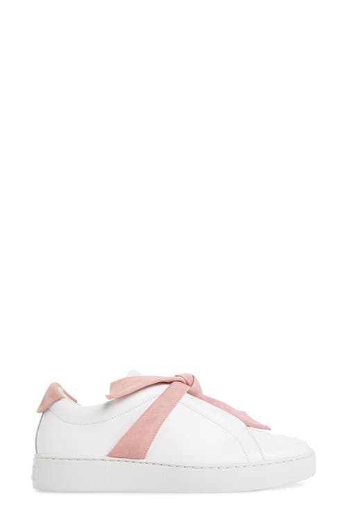 Shop Alexandre Birman Clarita Bow Sneaker In Pink/white