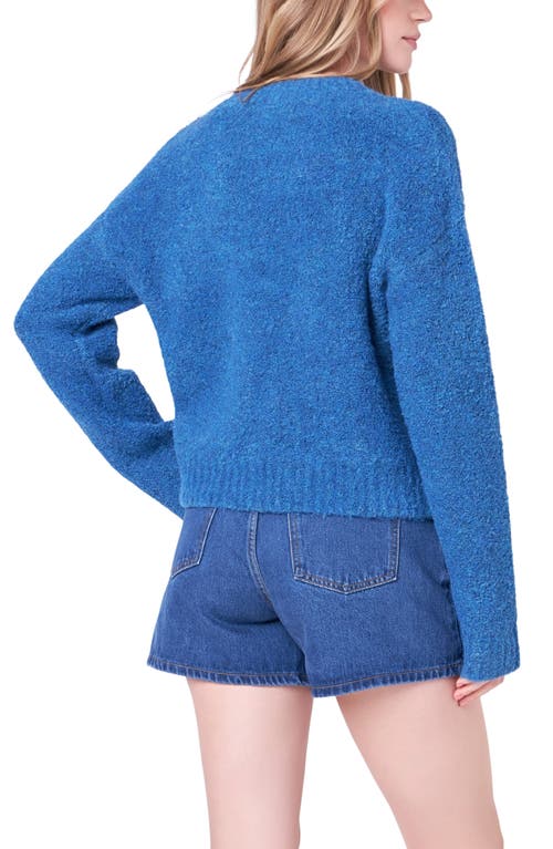 Shop English Factory Cozy Crewneck Sweater In Dark Blue