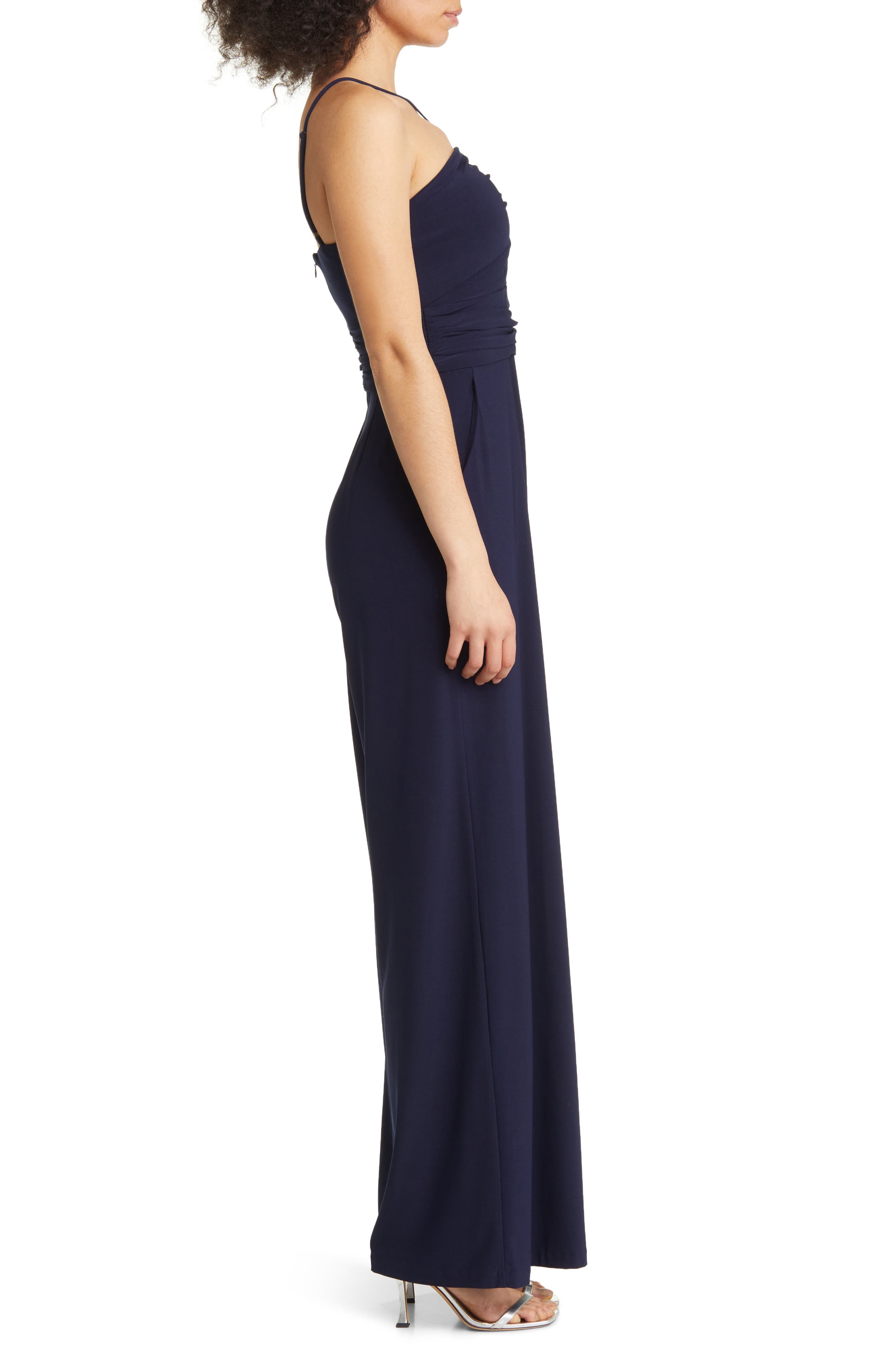 Fashion eliza j navy jumpsuit