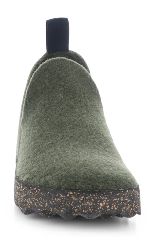 Shop Asportuguesas By Fly London City Sneaker In 041 Military Green Tweed/felt