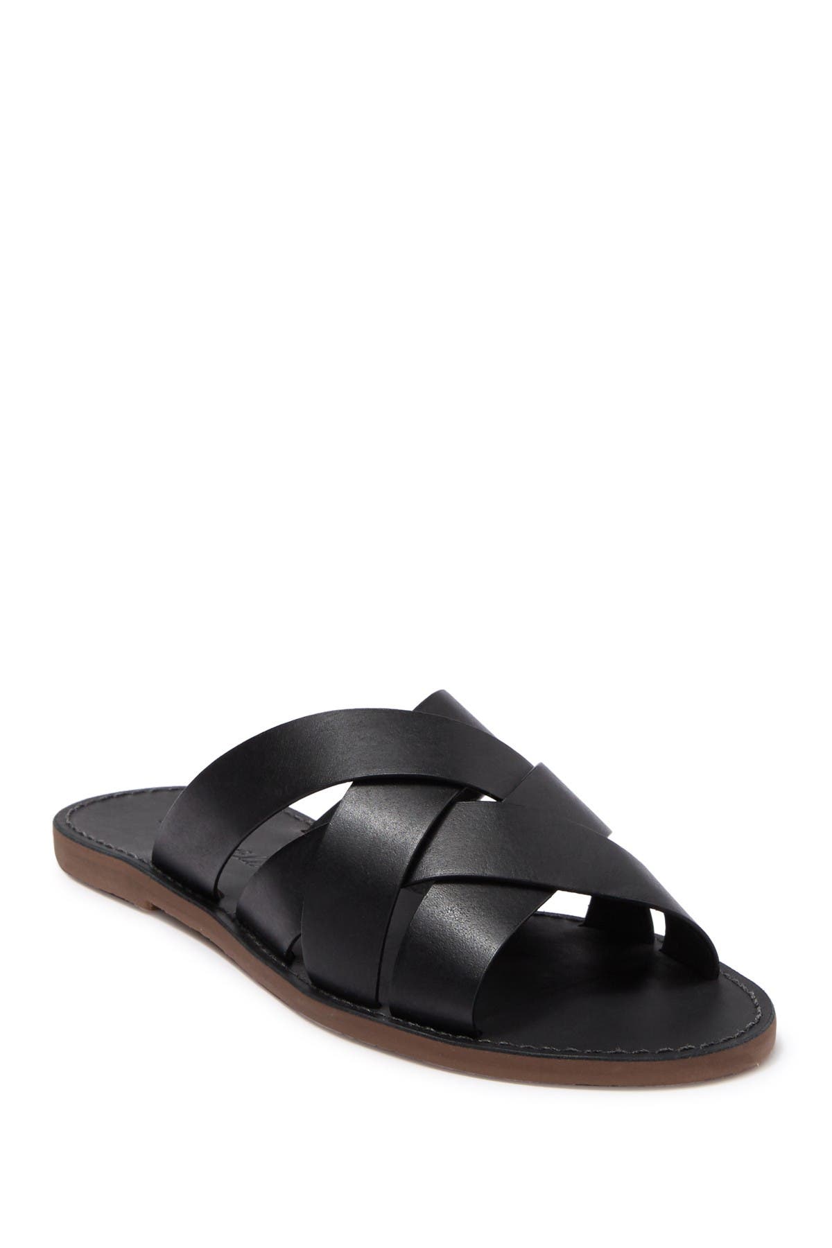 boardwalk woven slide sandal