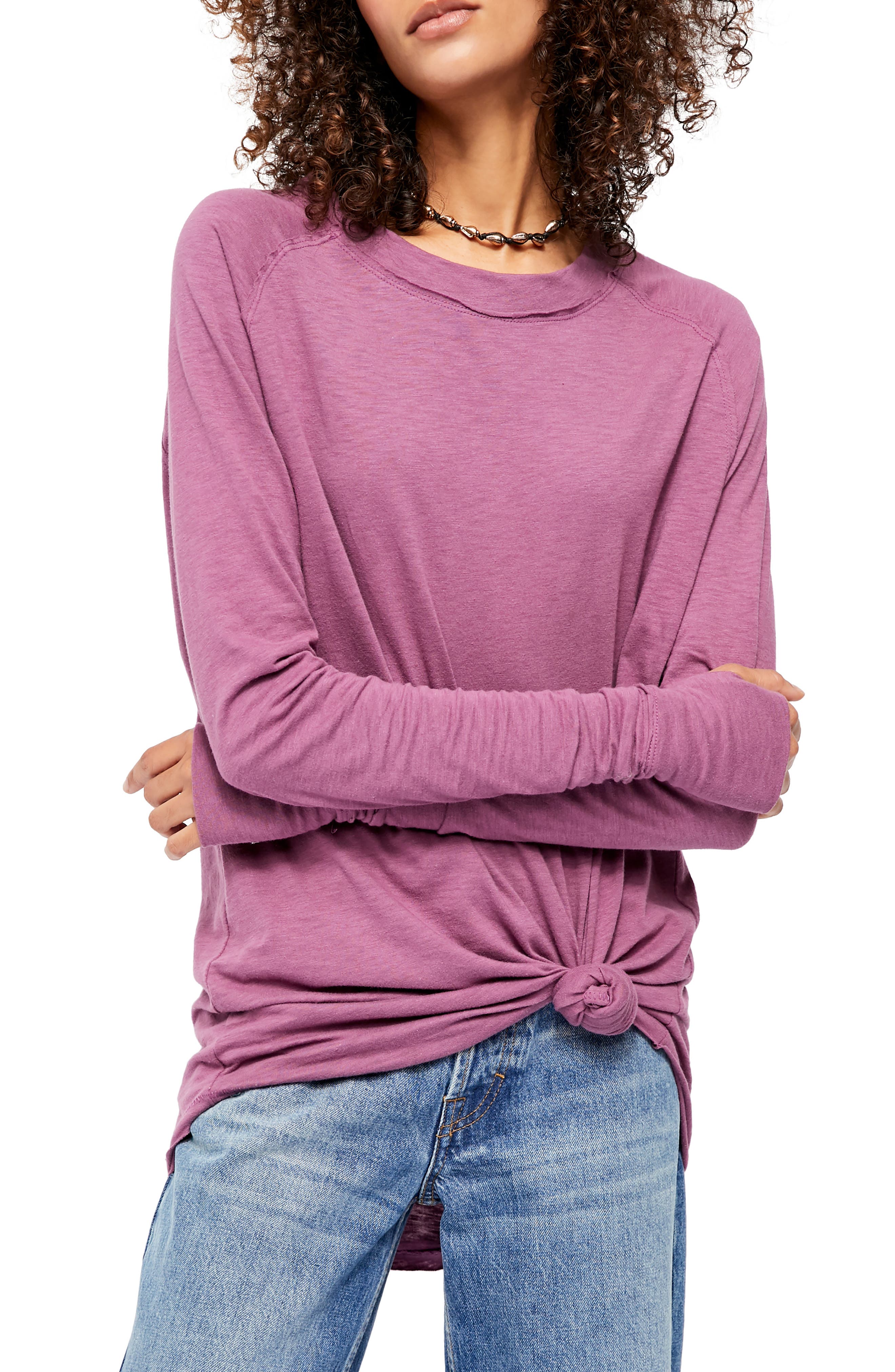 Womens Clothing Tops Long-sleeved tops Save 7% Dundas Synthetic Top Purple 