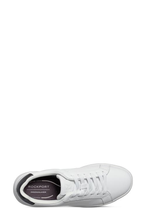 Shop Rockport Elara Leather Sneaker In White