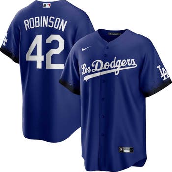 Nike Men's Nike Jackie Robinson Royal Los Angeles Dodgers City Connect  Replica Player Jersey