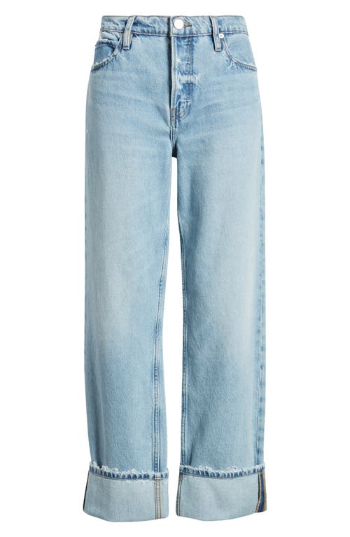 Shop Frame The Slouchy Cuffed Wide Leg Jeans In Ziggy