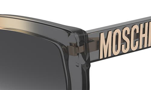 Moschino 55mm Gradient Cat Eye Sunglasses In Grey/tan