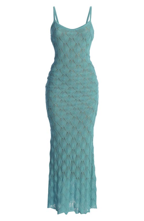 Shop Jluxlabel Gabriela Knit Maxi Dress In Blue