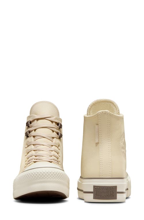 Shop Converse Chuck Taylor® All Star® Lift Water Repellent High Top Sneaker In Miso Glaze/truffle/egret