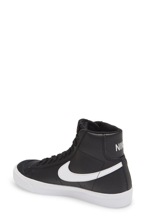 Shop Nike Kids' Blazer Mid '77 Vintage Sneaker In Black/sail/white