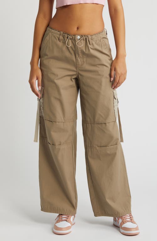 Cotton Cargo Pants in Timber Wolf