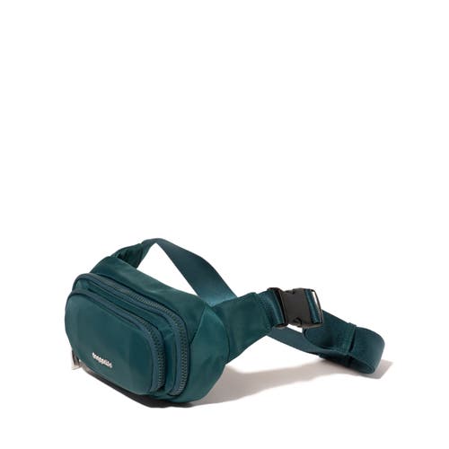 Baggallini On The Go Belt Bag Waist Pack In Emerald Twill