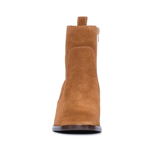 Shop Bernardo Footwear Norwich Heeled Ankle Bootie In Tobacco