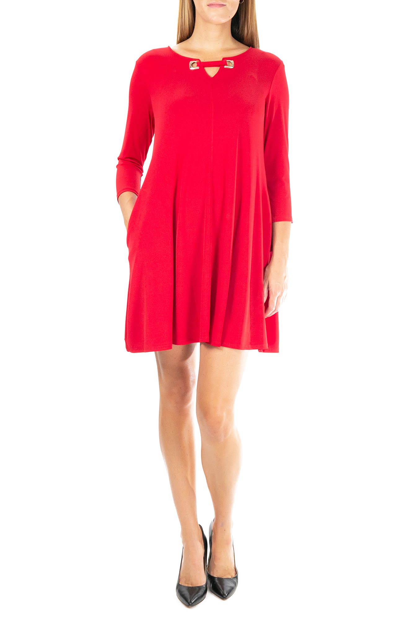 Red Long Sleeve Dresses for Women 