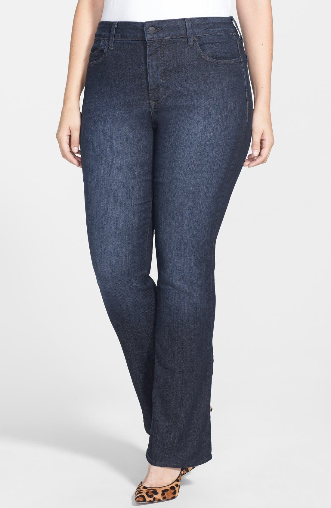 stretch bootcut jeans plus size