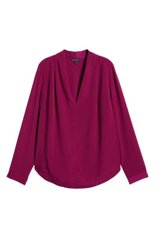 Universal Standard Better Than Crêpe De Chine V-neck Top In Akala Purple