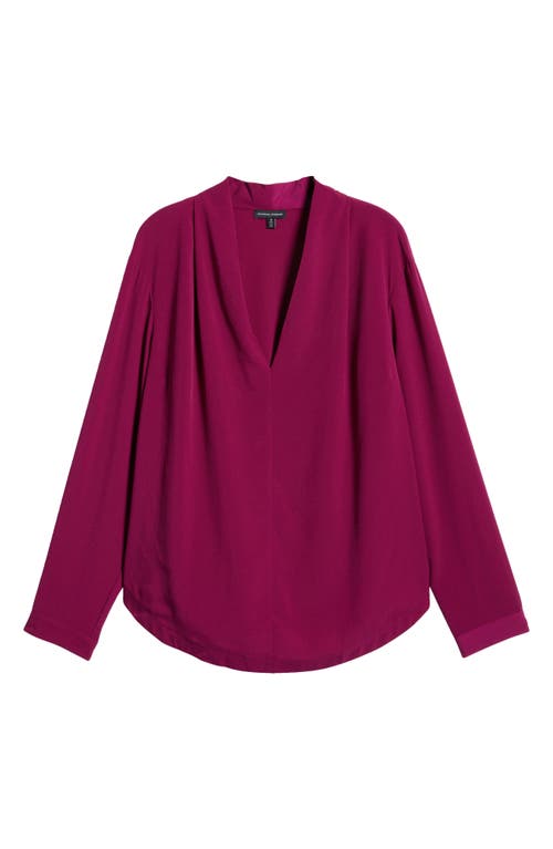 Shop Universal Standard Better Than Crêpe De Chine V-neck Top In Akala Purple