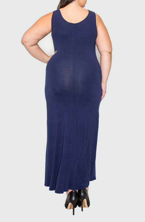 Shop L I V D Everyday Essential Tank Maxi Dress In Navy