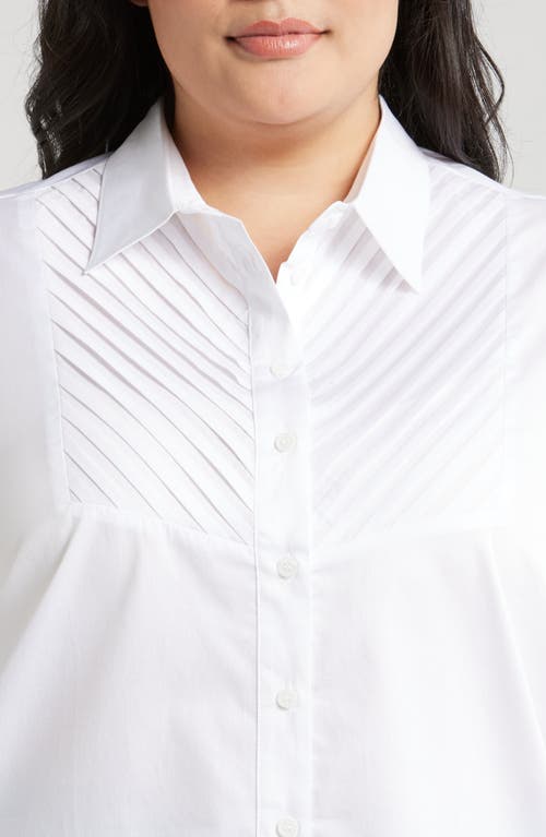 HARSHMAN HARSHMAN KALIYAH PLEATED BUTTON-UP SHIRT