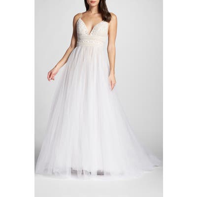 Willowby Thistle Tulle Ballgown, Ivory