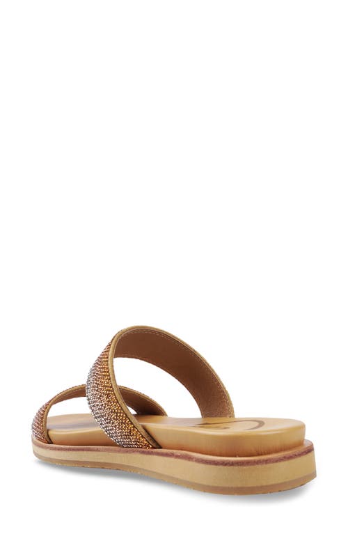 Shop Candies Candie's Moscu Slide Sandal In Natural Multi