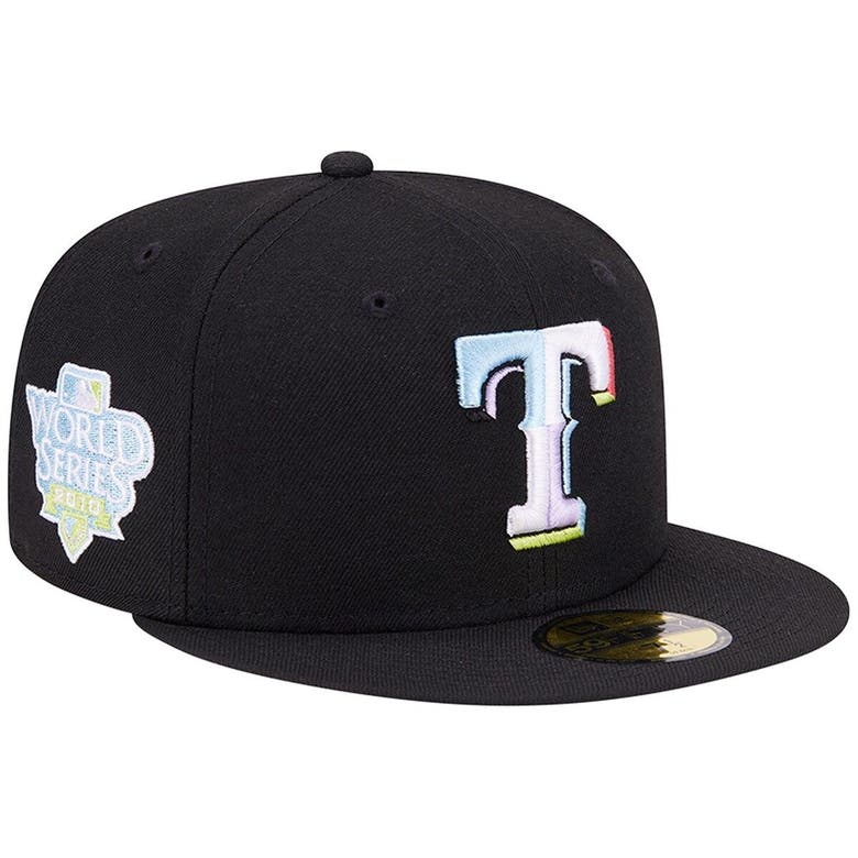 New Era Black Texas Rangers Multi-color Pack 59fifty Fitted Hat | ModeSens