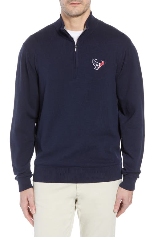 Cutter & Buck Houston Texans - Lakemont Regular Fit Quarter Zip Sweater Liberty Navy at Nordstrom,