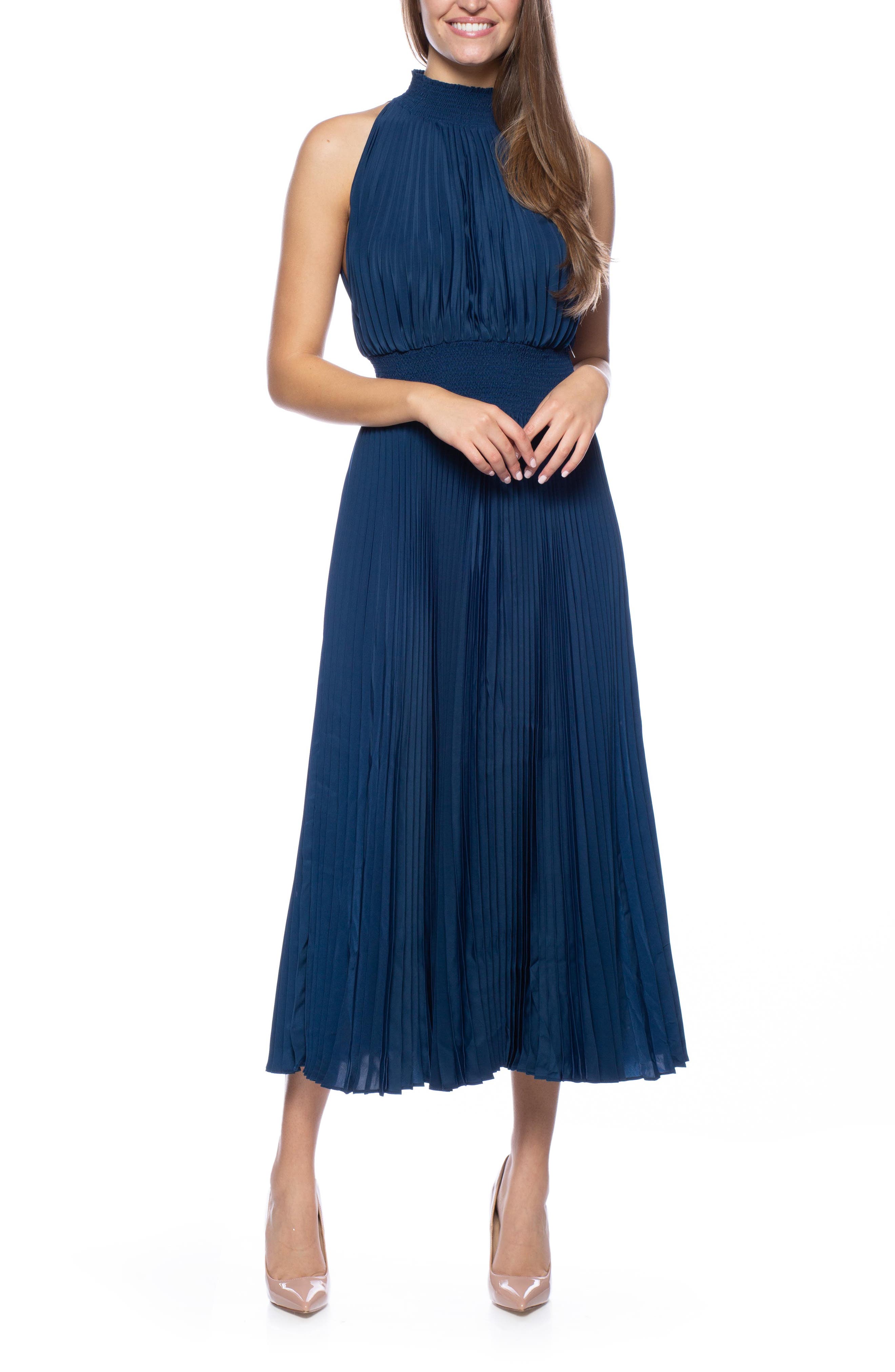 Marina Pleated Midi Dress | Nordstromrack