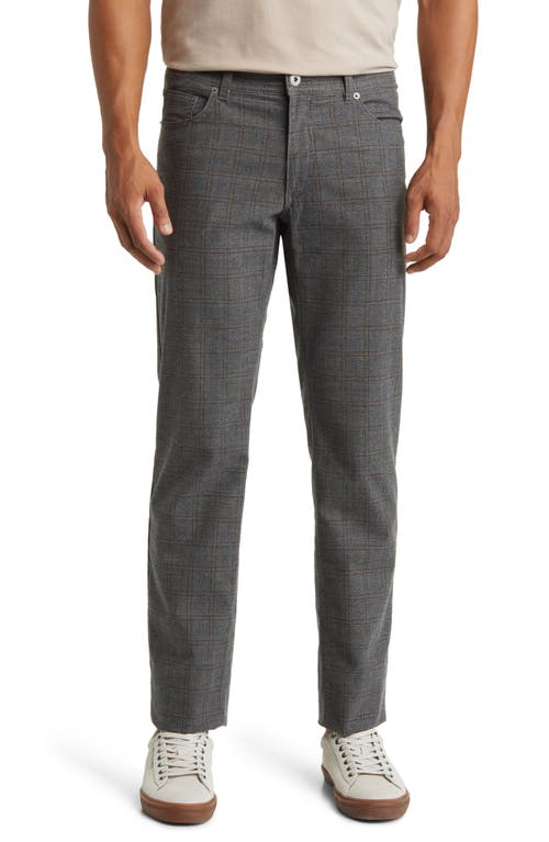 Cooper Flex Prince of Wales Straight Leg Pants in Graphit