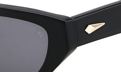 Rag & Bone 54mm Polarized Cat Eye Sunglasses In Black