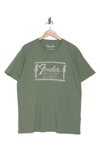 Shop Lucky Brand Fender Graphic T-shirt In 3409 Hedg