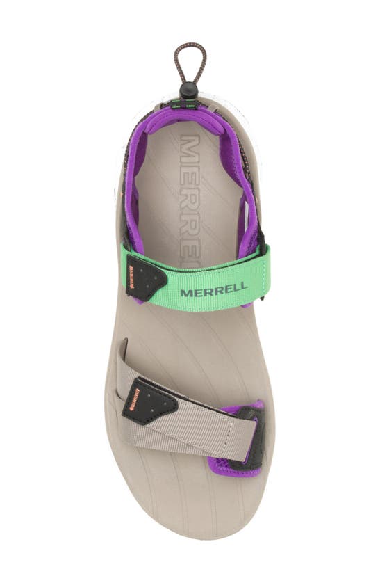 Shop Merrell Speed Fusion Strap Hiking Sandal In Moon Rock