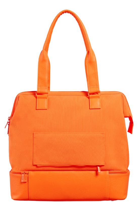 Beis The Mini Convertible Weekend Travel Bag In Orange