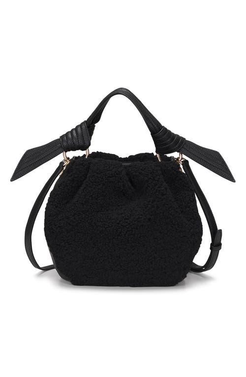 ORYANY ORYANY SELENDA FAUX SHEARLING BUCKET BAG
