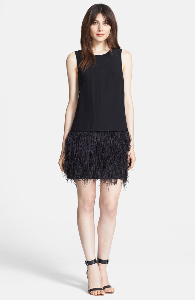 Tibi Cera Tuxedo Ostrich Feather Dress Nordstrom Tibi Cera Tuxedo Ostrich Feather Dress Nordstrom
