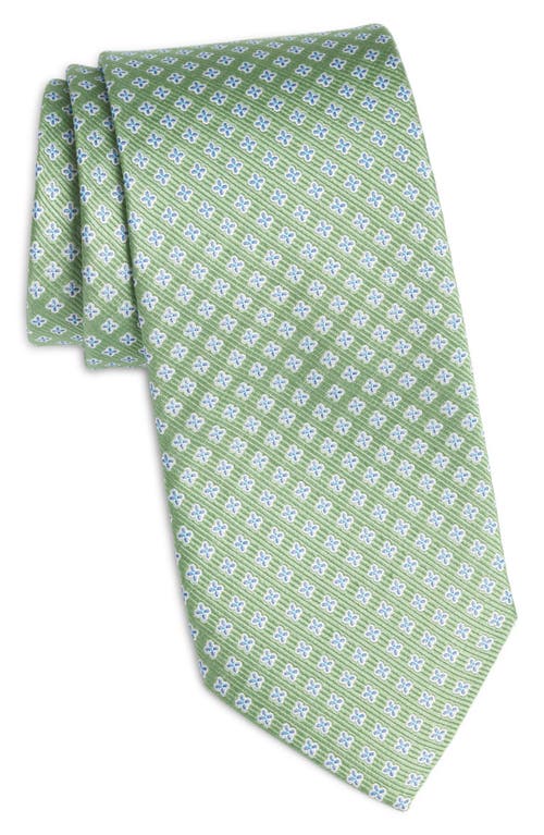 Pattern Silk Tie in Green