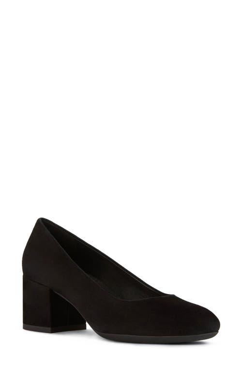 Eleana Pump in Black Suede