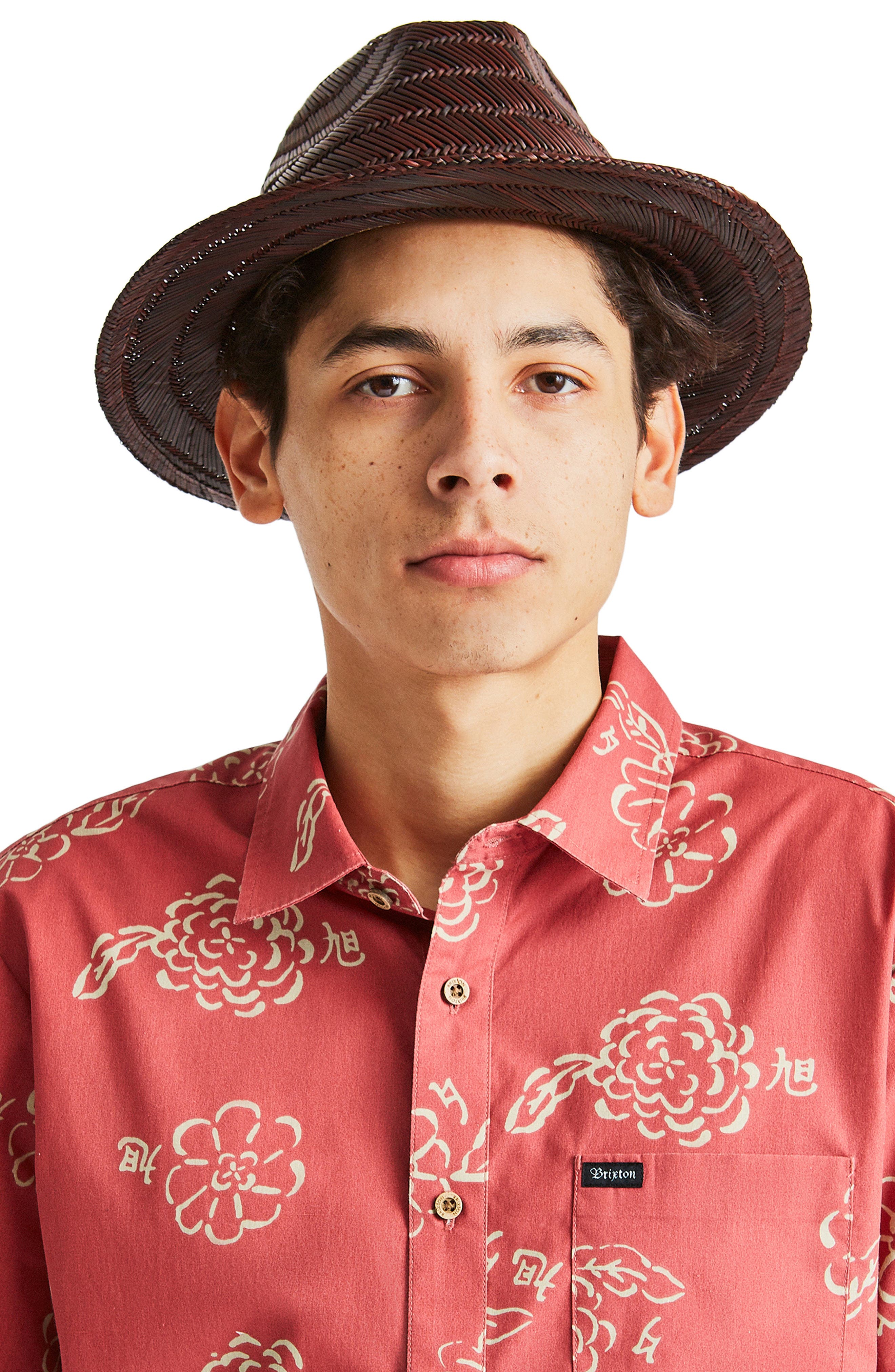 Brixton Messer Straw Fedora | Nordstrom