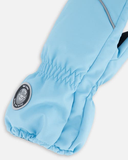 Deux Par Deux Little Kids Unisex Solid Mittens Air Blue In Air Blue