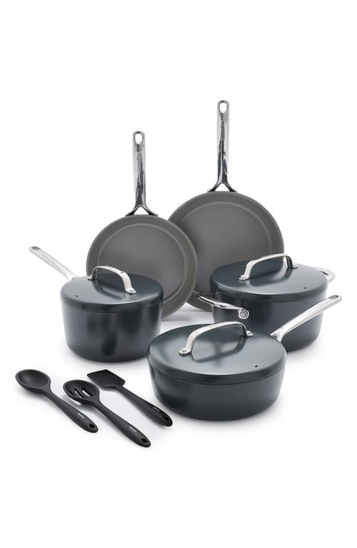 GreenPan GP5 Infinite8 11-Piece Anodized Aluminum Ceramic Nonstick Cookware Set in Slate at Nordstrom