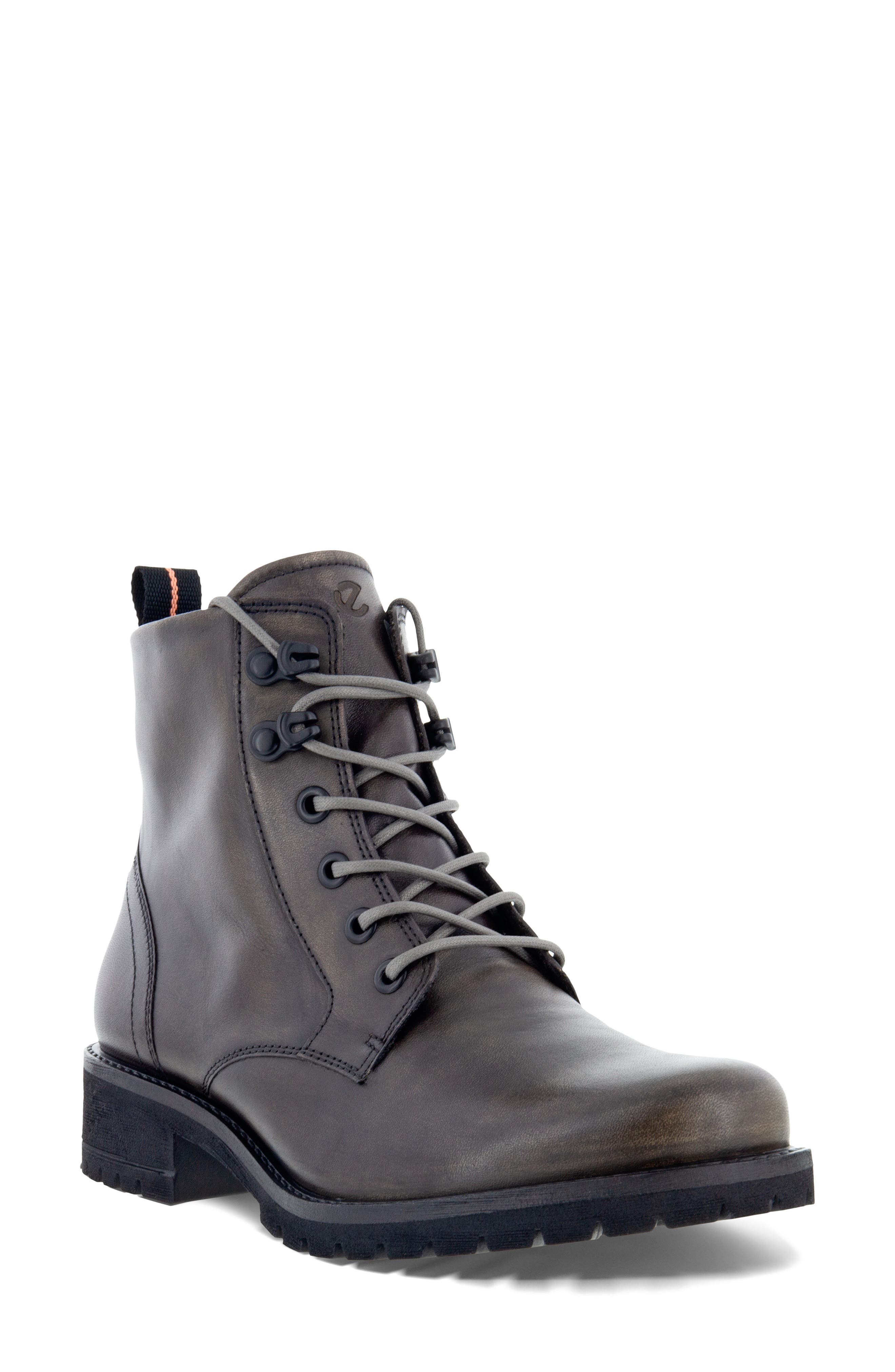 Ecco Elaina Street Lace-up Boot In Grey 